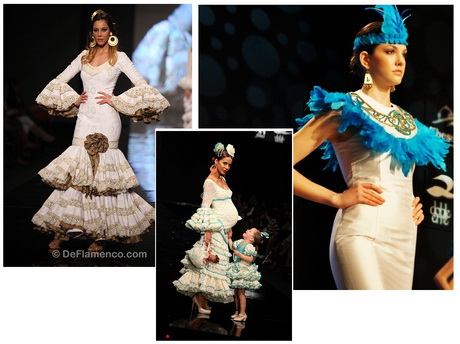 Colores de moda en trajes de flamenca 2014