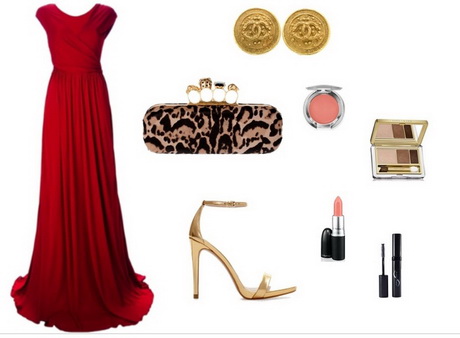 Combinar vestido rojo