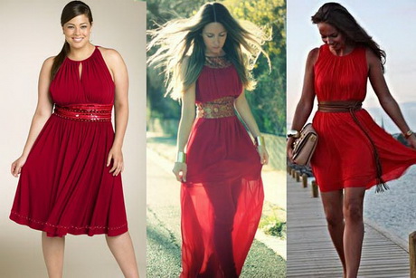Combinar vestidos rojos