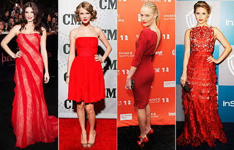 Famosas vestidas de rojo
