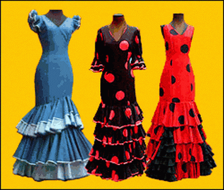 Traje de baile flamenco