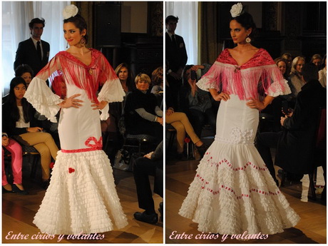 Trajes de flamenca blanco