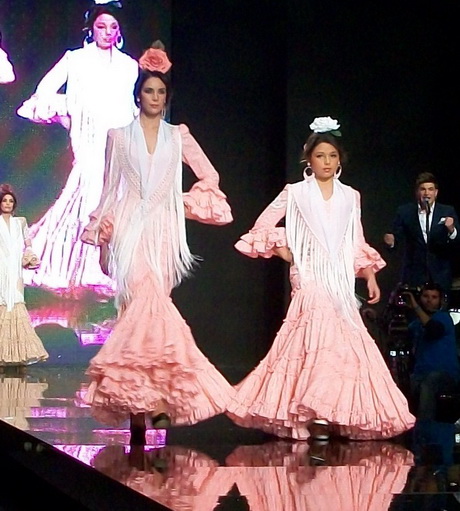 Trajes de flamencas canasteros