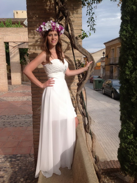 Vestido boda civil corto