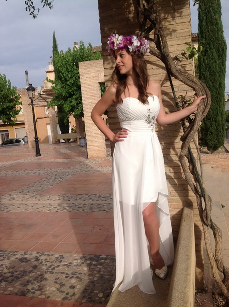 Vestido boda civil corto