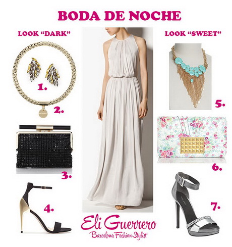 Vestido boda noche