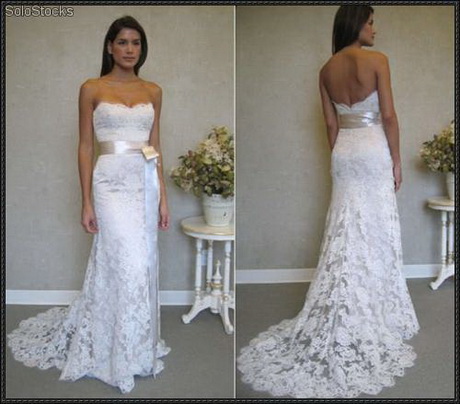 Vestido de encaje de novia