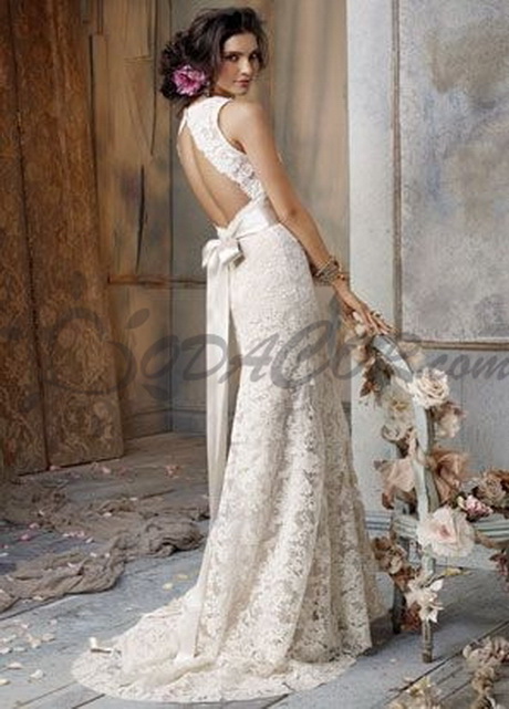 Vestido de novia en encaje
