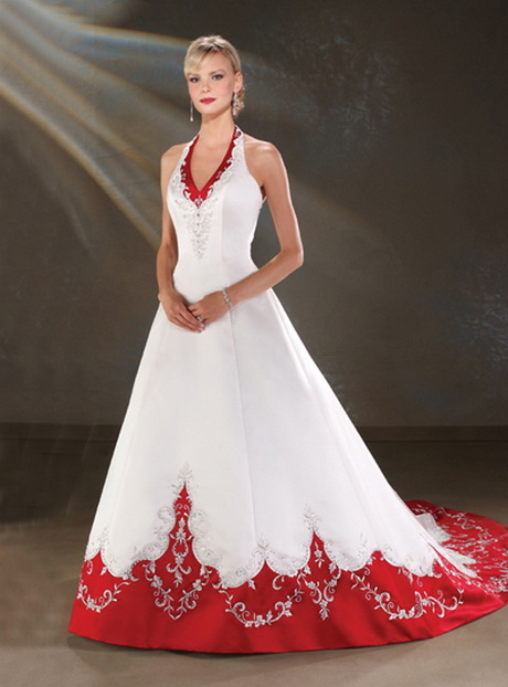 Vestido de novia rojo