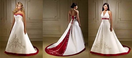 Vestido de novia rojo