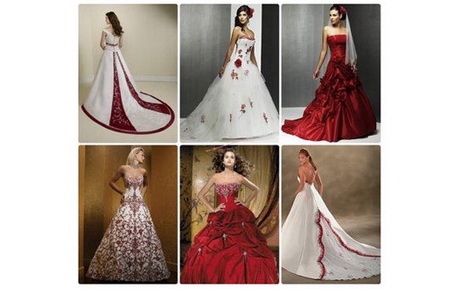 Vestido de novia rojos