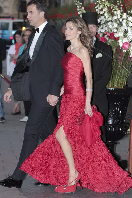 Vestido rojo princesa letizia