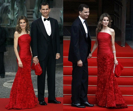 Vestido rojo princesa letizia