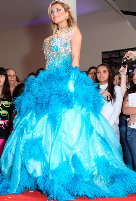 Vestidos azules de 15 años