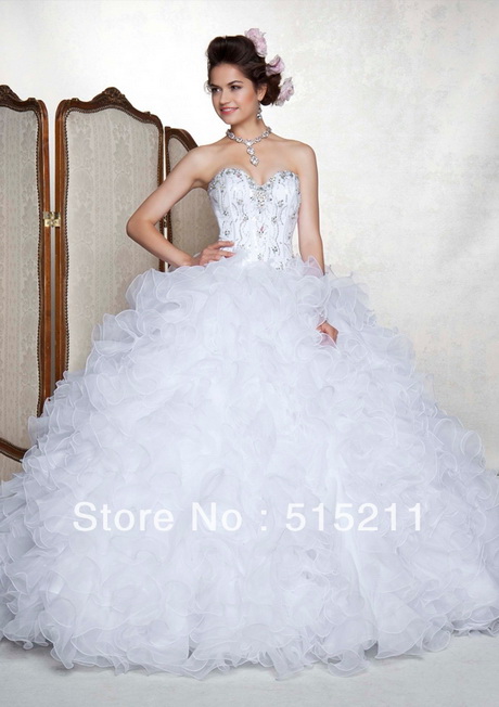 Vestidos blancos de quinceanera