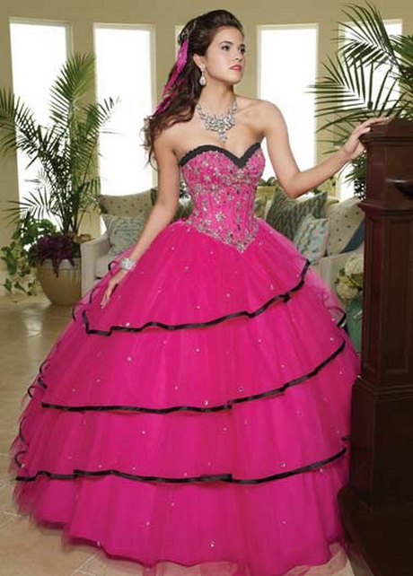 Vestidos de 15 años color fucsia