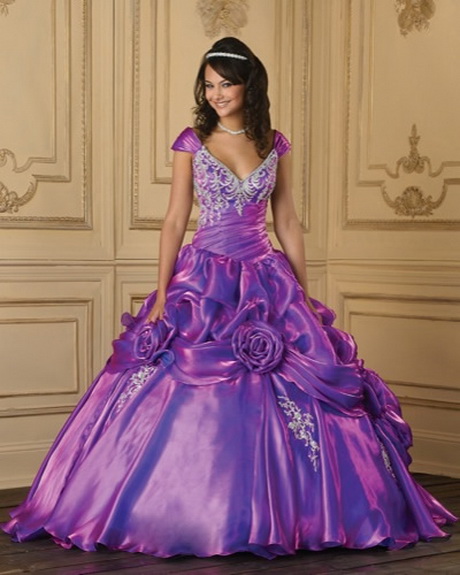 Vestidos de 15 años color morado