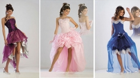 Vestidos de 15 años cortos con cola