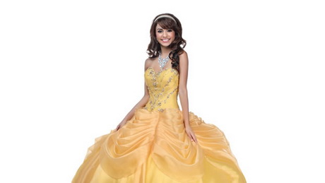 Vestidos de 15 años de princesas de disney