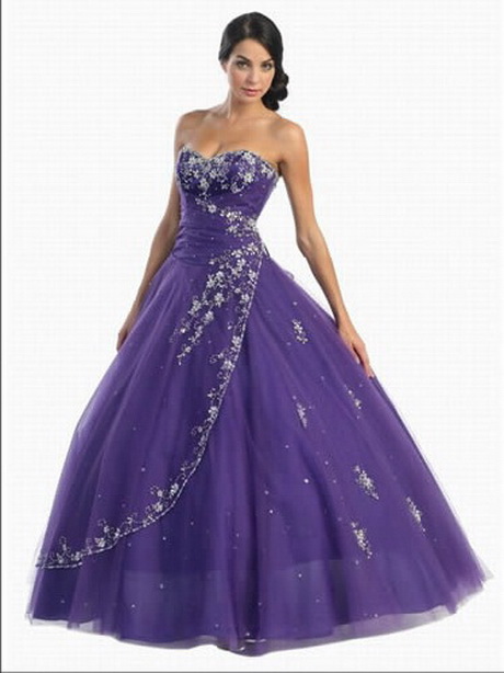 Vestidos de 15 años morado