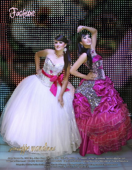 Vestidos de 15 años rosa fiusha