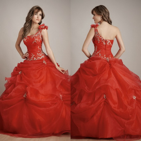 Vestidos de 15 rojos