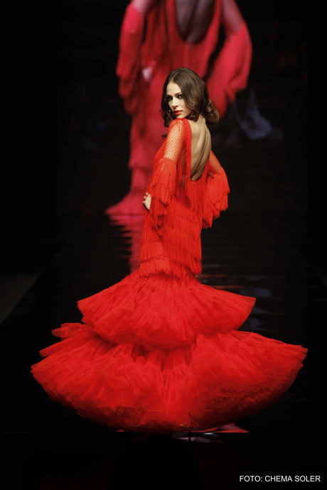 Vestidos de gitana rojo