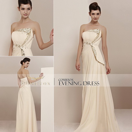 Vestidos de graduacion color beige