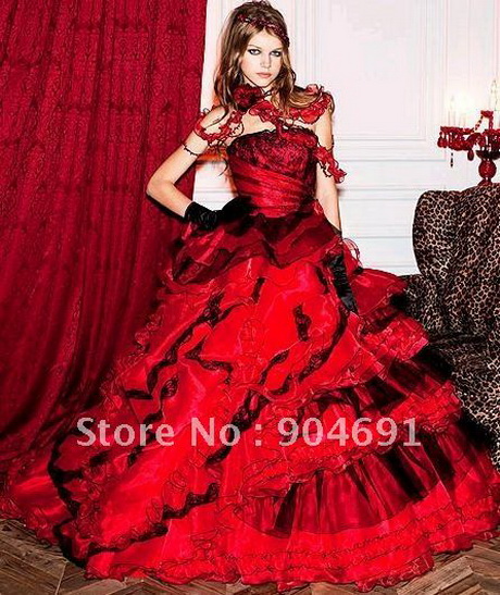 Vestidos de quinceanera rojos