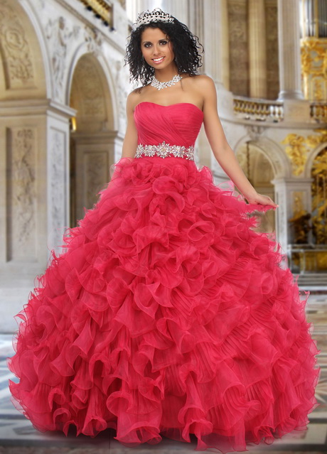 Vestidos de quinceanera rojos