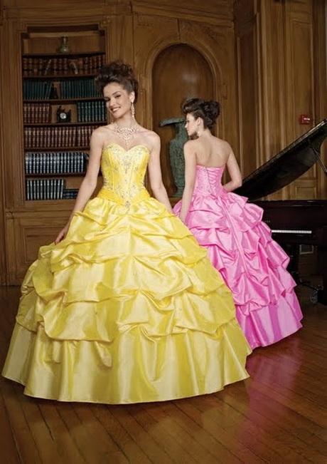 Vestidos de xv años amarillos