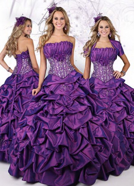 Vestidos para 15 años color morado