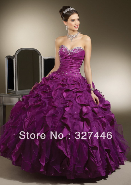 Vestidos para 15 años color morado