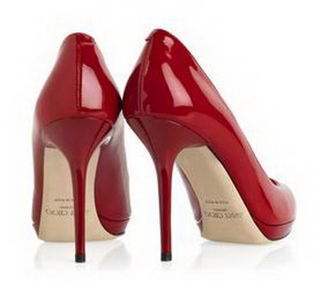 Zapatos rojos de tacon