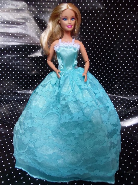 Barbie vestido azul