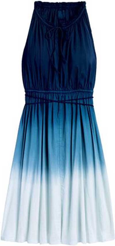 Vestido azul degrade