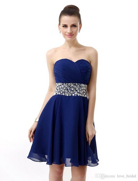 Vestido cocktail azul