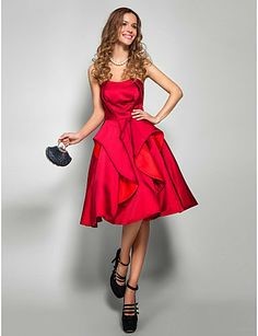 Vestido rojo cocktail