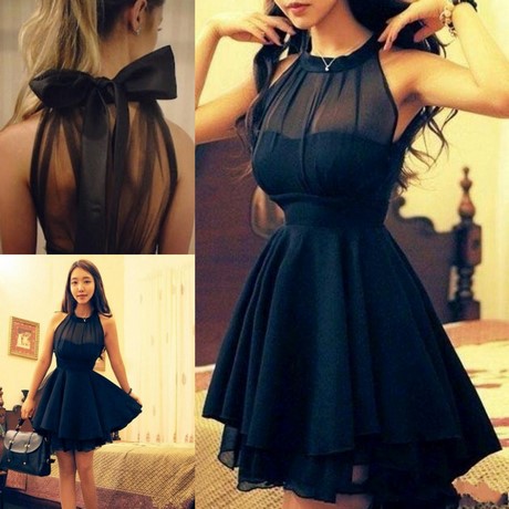 Vestidos cortos en negro