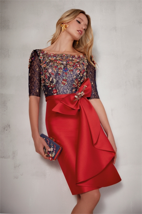 Vestido rojo coctel 2019