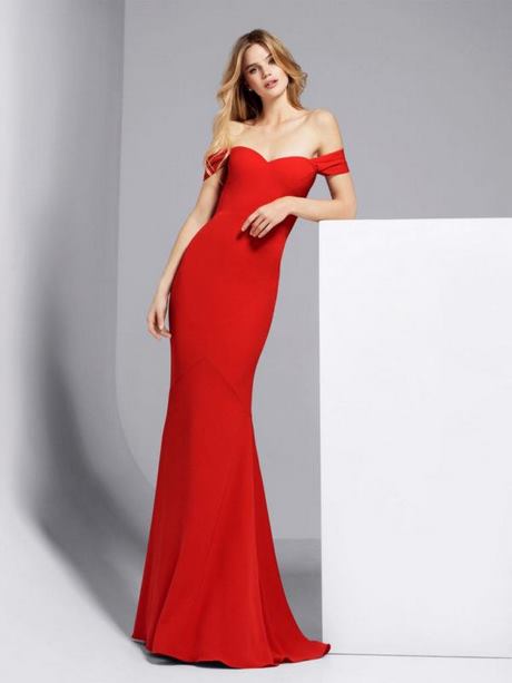 Vestidos de coctel rojos 2019