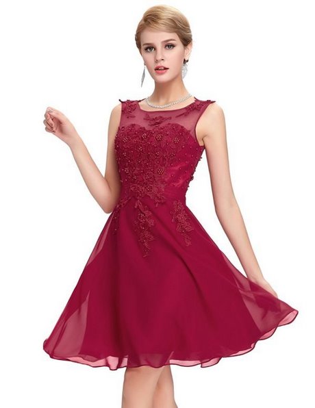 Vestidos de encaje rojo 2019