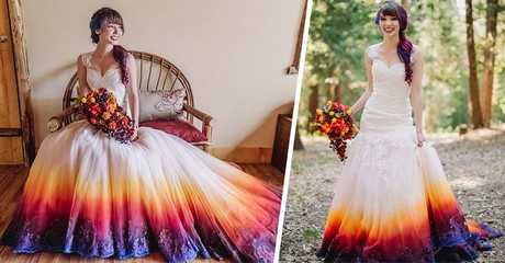 Vestidos de boda de colores