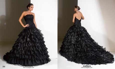 Vestidos de novia en negro