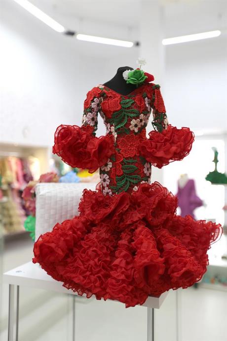 Trajes de flamenca rojos 2021
