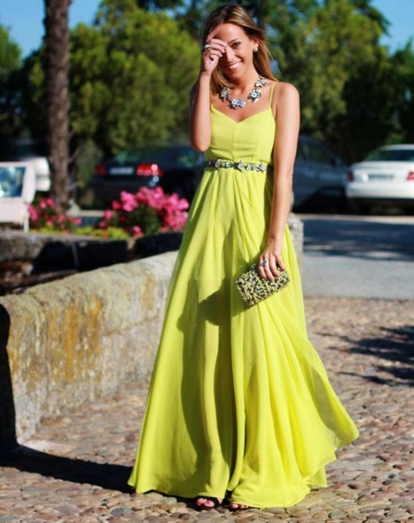 Vestidos largos de dia para boda