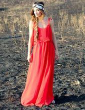 Maxi vestido rojo