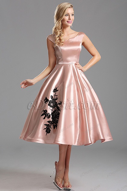 Vestido vintage rosa