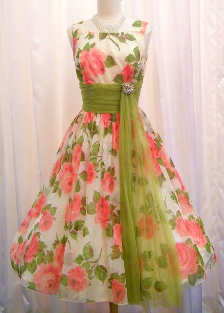 Vestidos vintage floreados