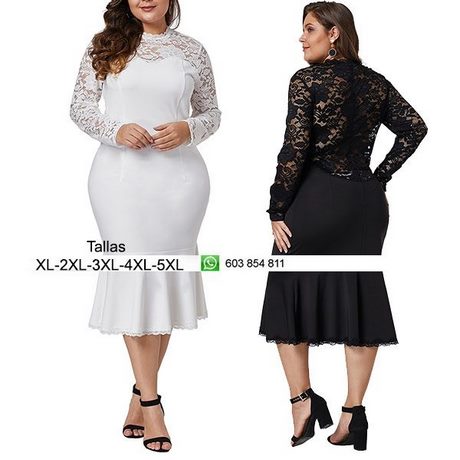 Vestidos combinados con encaje